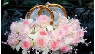 Украшение «Кольца с розовыми розами»